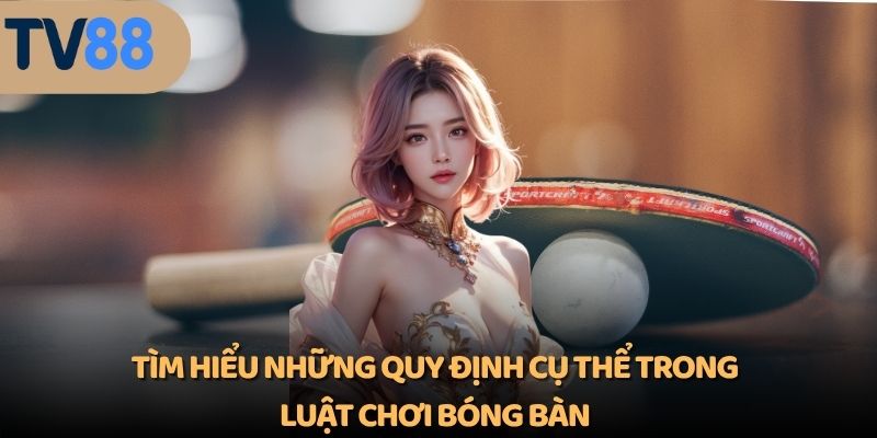 Tìm hiểu những quy định cụ thể trong luật chơi bóng bàn